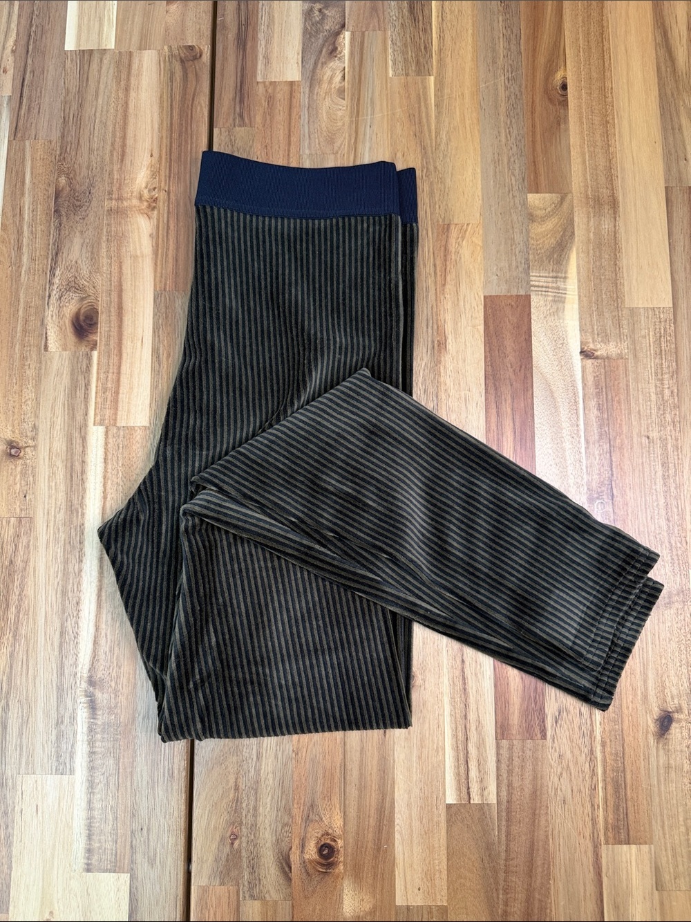 Free People Striped Velvet Pants